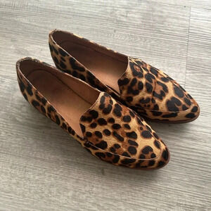 Madewell Leopard print loafers with a 2.5" heel #leopardprint Sz 7